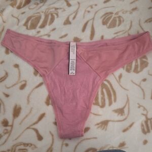 Victoria's Secret Pink Cotton Thong - Soft Rose